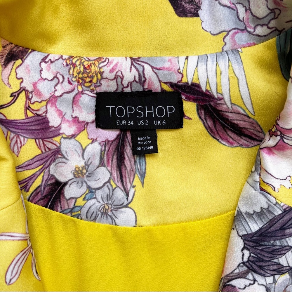 ‼️SOLD‼️TOPSHOP Heron Print Kimono Suit - Picture 9 of 16